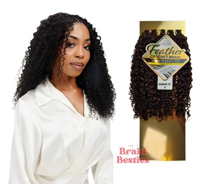 Zury Hollywood - 100% Human Hair (Miracle Knots) Crochet - Burmese 18" Colour 2: DARK BROWN