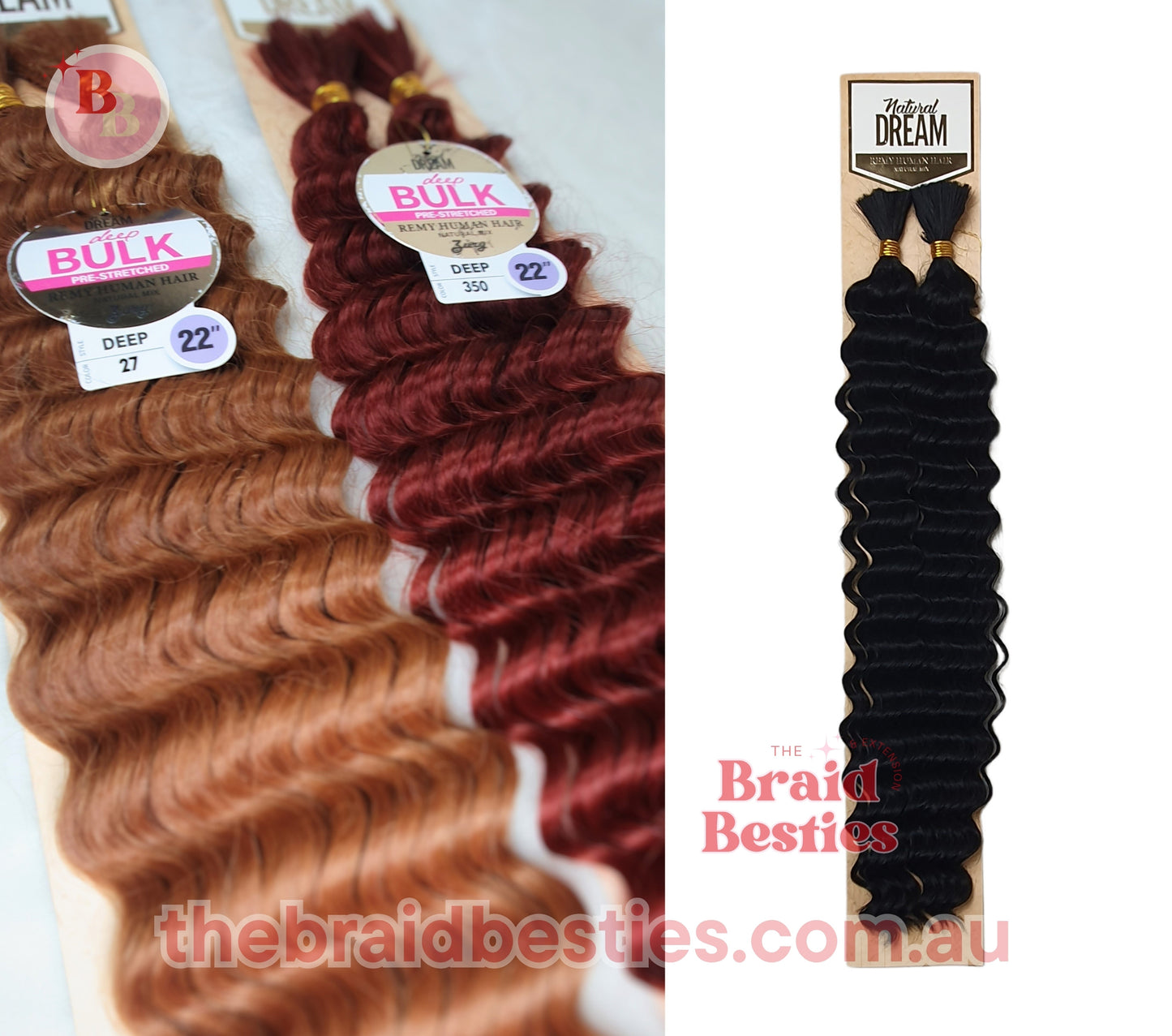 Human Hair Blend Braids Zury Natural Dream- Deep Bulk 22"