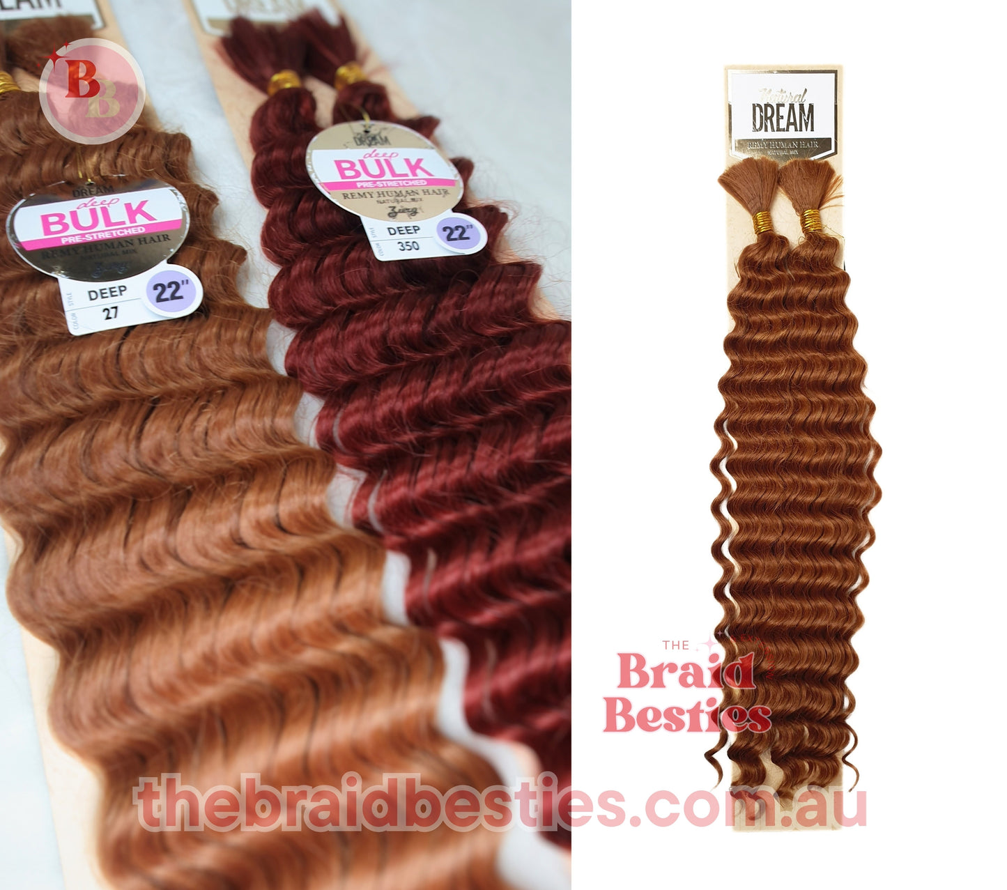 Human Hair Blend Braids Zury Natural Dream- Deep Bulk 22"
