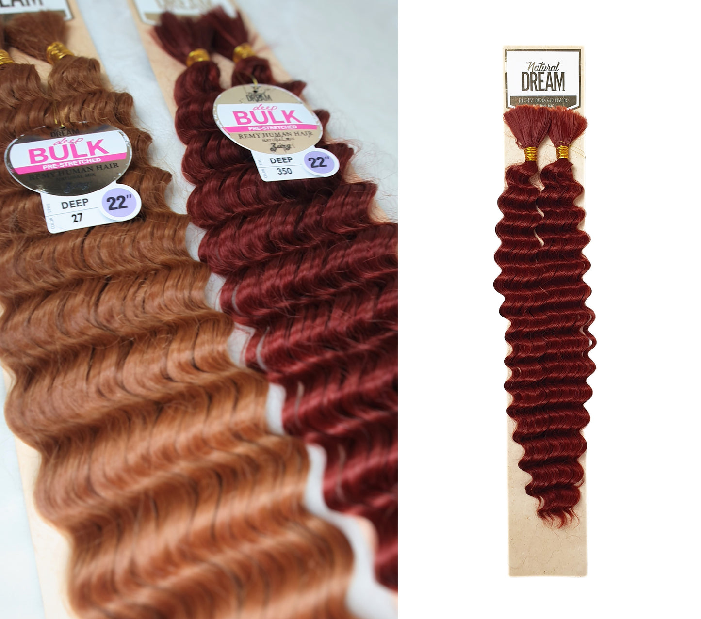 Human Hair Blend Braids Zury Natural Dream- Deep Bulk 22"