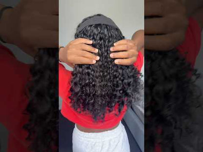 Bobbi Boss Indiremi 100% Human Hair Seamless (Miracle Knots) Crochet - Deep Wave 18" Modelling Video