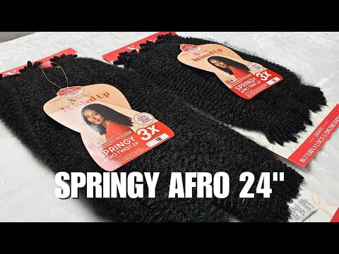 Outre Twisted Up 3x Springy Afro Twist 24" Unboxing Video