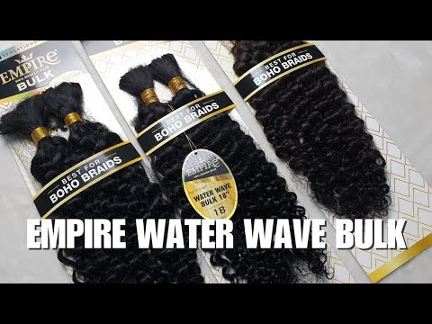 Human Hair Braids Sensationnel Empire 100% HH - Water Wave Bulk 18"