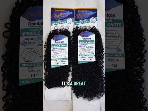 Bijoux Feather Line Human Hair Blend (Miracle Knots) Feather Crochet Dominican Pixie Burmese Unboxing Video