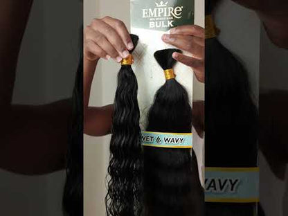 Human Hair Braids Sensationnel Empire 100% HH - Wet & Wavy French Bulk 18"